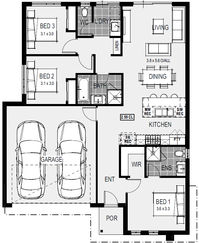 Marseille 16 Floorplan