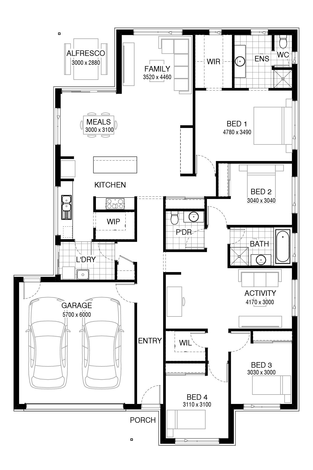 Graceville 242 by Burbank Homes QLD, QLD Price, Floorplans, Facades